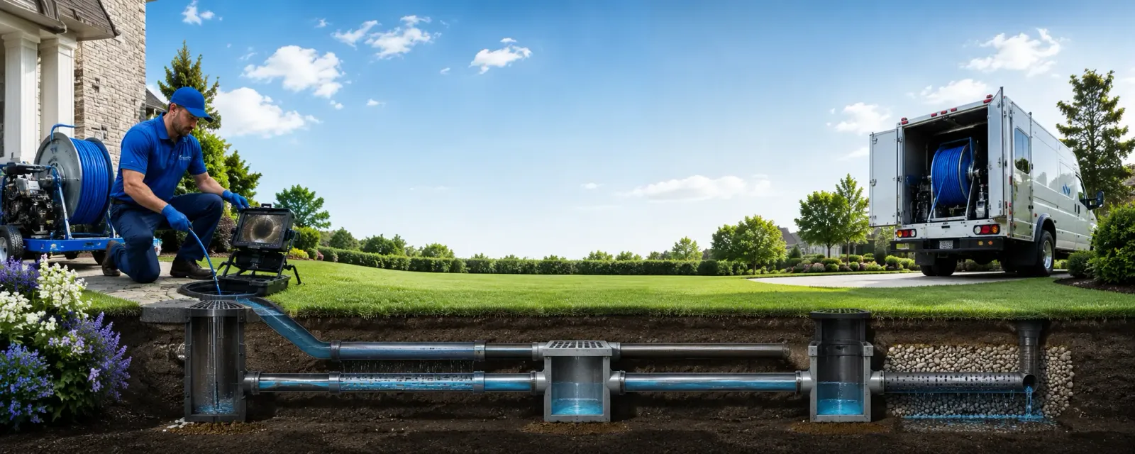 Outdoor drain cleaning information for Driftwood, TX